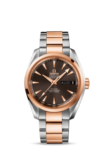Omega Seamaster Aqua Terra 150M Co-Axial 38.5 Annual Calendar Stainless Steel / Red Gold / Grey / Bracelet